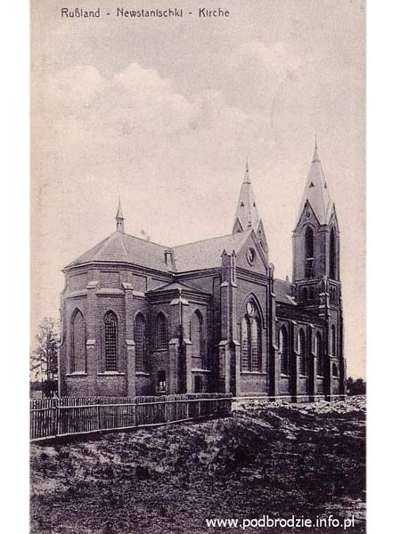 Парафіяльны касцёл Маці Божай Добрай Рады ў Нястанішках. Фота 1916/1918 гг. з сайта Podbrodzie i okolice - <a href=http://www.podbrodzie.info.pl target=_blank>http://www.podbrodzie.info.pl</a> Niestaniszki - parafia katolicka Matki Bożej Pocieszycielki