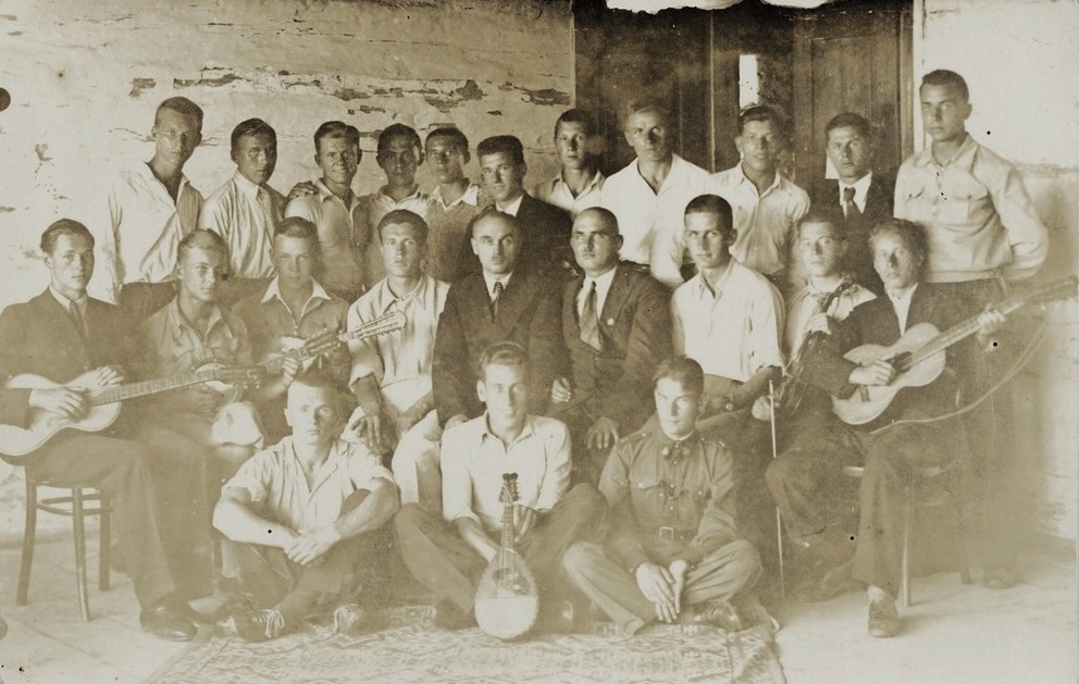 Szkolna orkiestra w Dziewieniszkach. 1935 r.