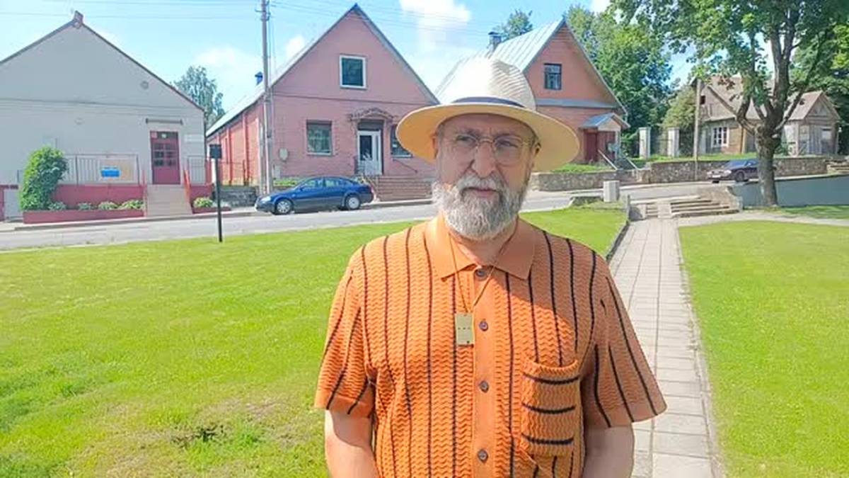 Potomek dziewieniskich Żydów Sheldon Stone z Londynu w Dziewieniszkach