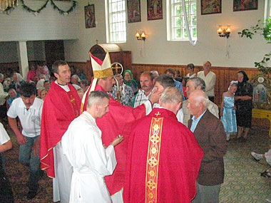 Свершение таинства в костеле