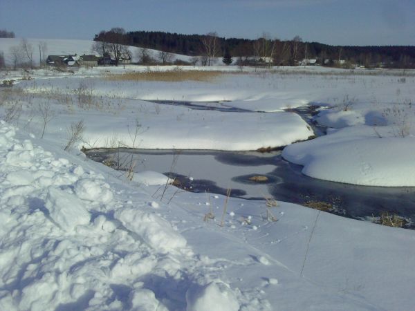 д.Поречье и река Адров - западная граница Машковской воласти Оршанского уезда