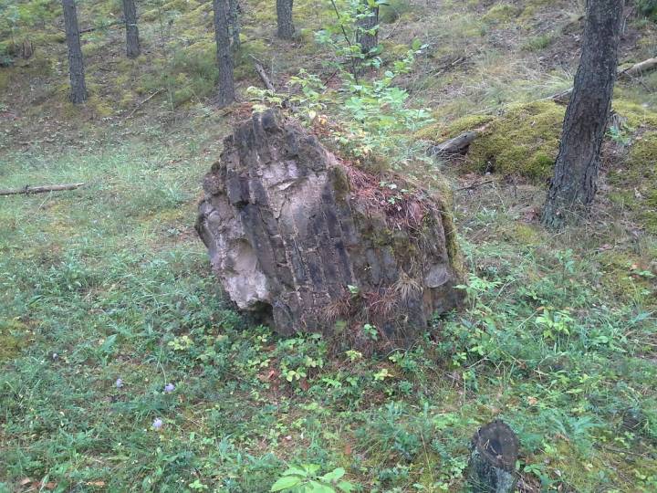 Это то, что осталось от каплицы, которая была разрушена после войны. 