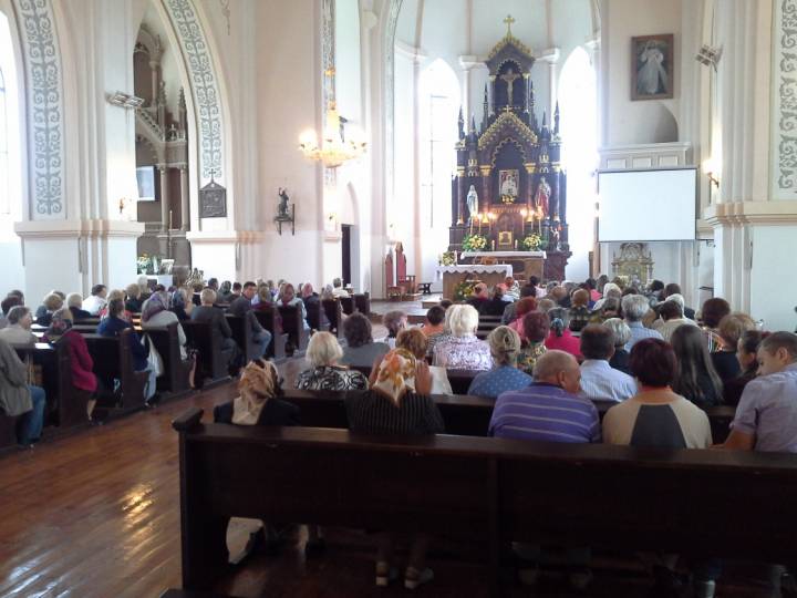 Мша в раковском костёле.