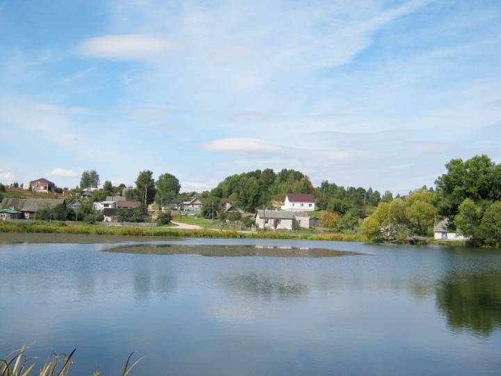 Лагаза (цэнтр). На гэтым месцы возера было і пры памешчыках.