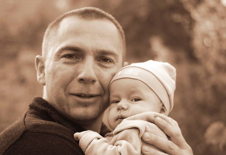 Kolejne pokolenie poleszuków:Artur Grudkowski z synem Dominikiem.