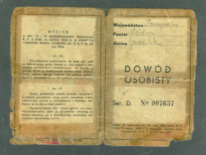 Dowód osobisty strona zewnętrzna