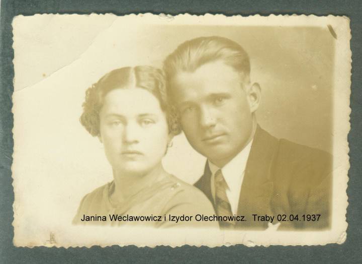 Janina Węcławowicz z Narzeczonym.