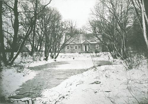 Стаў у парку<br>здымак І. Аткінсона 1899 г.