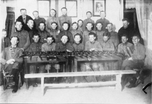 Заняткі па вайсковай падгатоўцы ў клубе  Заняткі па вайсковай падгатоўцы ў клубе