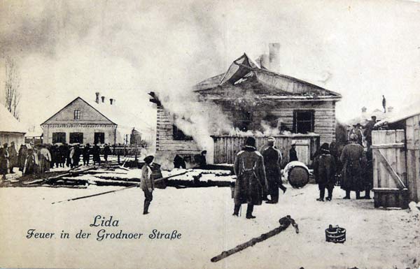 Ліда, пажар на Гродзенскай вуліцы Ліда, пажар на Гродзенскай вуліцы
