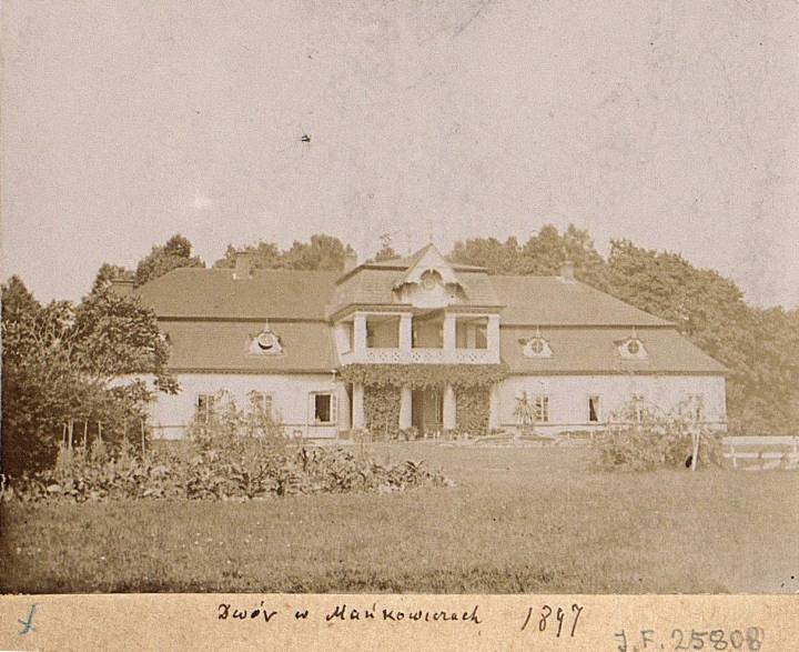 Dwór w Mańkowiczach. Foto z archiwum Władysława Zahorskiego. Zr. - humus.livejournal.com