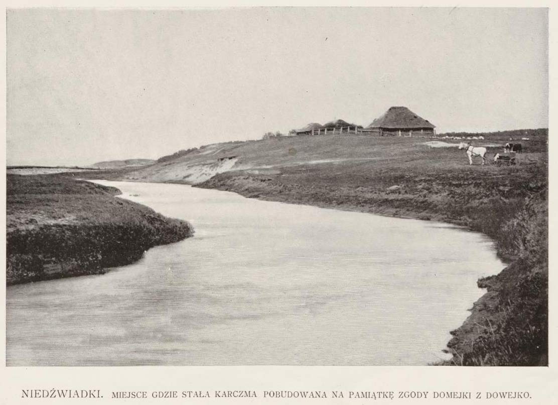 Dwór Domeyki w Niedźwiadce (Boretti, Teofil Eugeniusz. Widoki stron rodzinnych Adama Mickiewicza) 