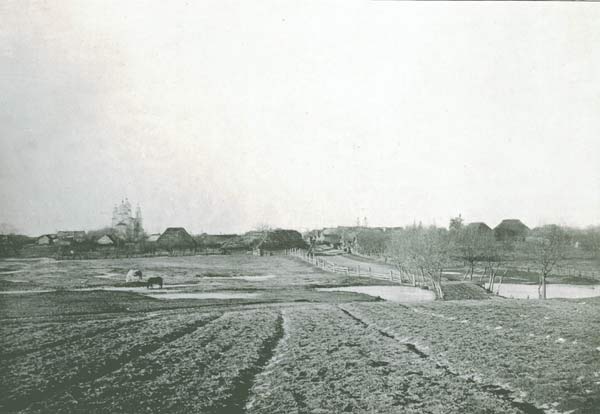 Панарама мястэчка на здымку І. Аткінсона