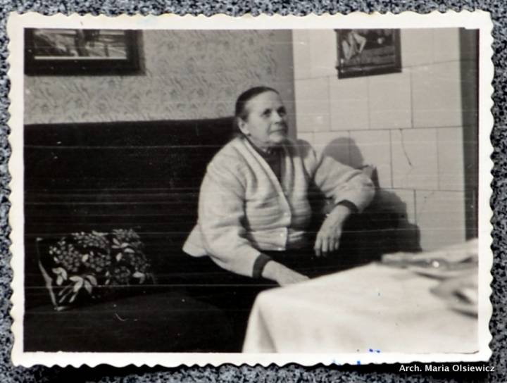 Albina Olsiewicz.<br>Zdjęcie wykonane w miejscowości Tczew (PL) w latach 70 XX wieku.