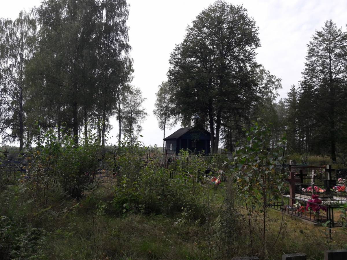 Каплица Воздвижения Святого Креста, XIX в.  Кладбище д.Новищино