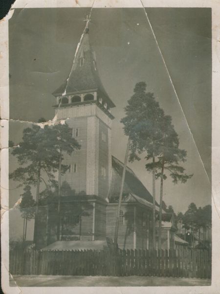 Касцёл у Бярозаўцы. Фота 1934 года.