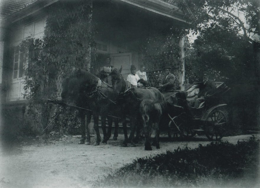 Dworek w Dubnikach w 1899 roku.