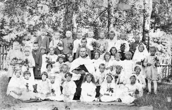 Komunia Mariana Białeckiego rok 1936