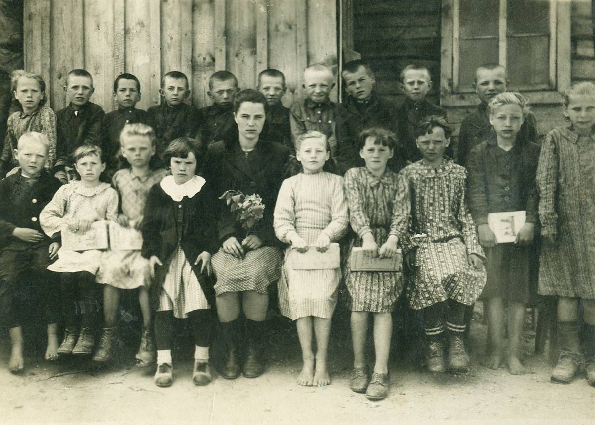 деревня Шчонава. 1950 г. 