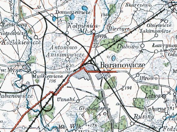Baranavichy 1914-1941 mapa...