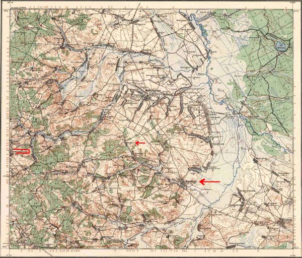 KORELICZE-BORACIN mapa