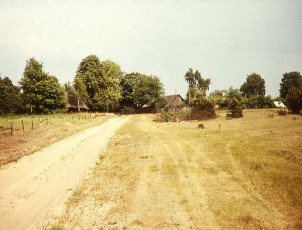 Вёска Гардзейчыкі. Дарога з боку Дзеткавіч. 80-я гг.