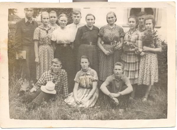 10 клас выпуска 1958 г. Ліноўскай школы