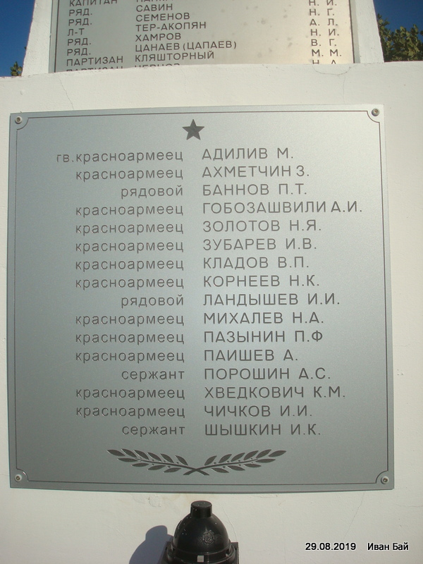 Имена погибших