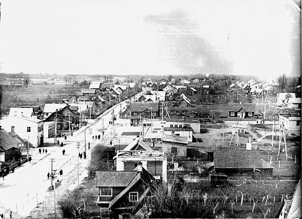 Вид с колокольни костёла