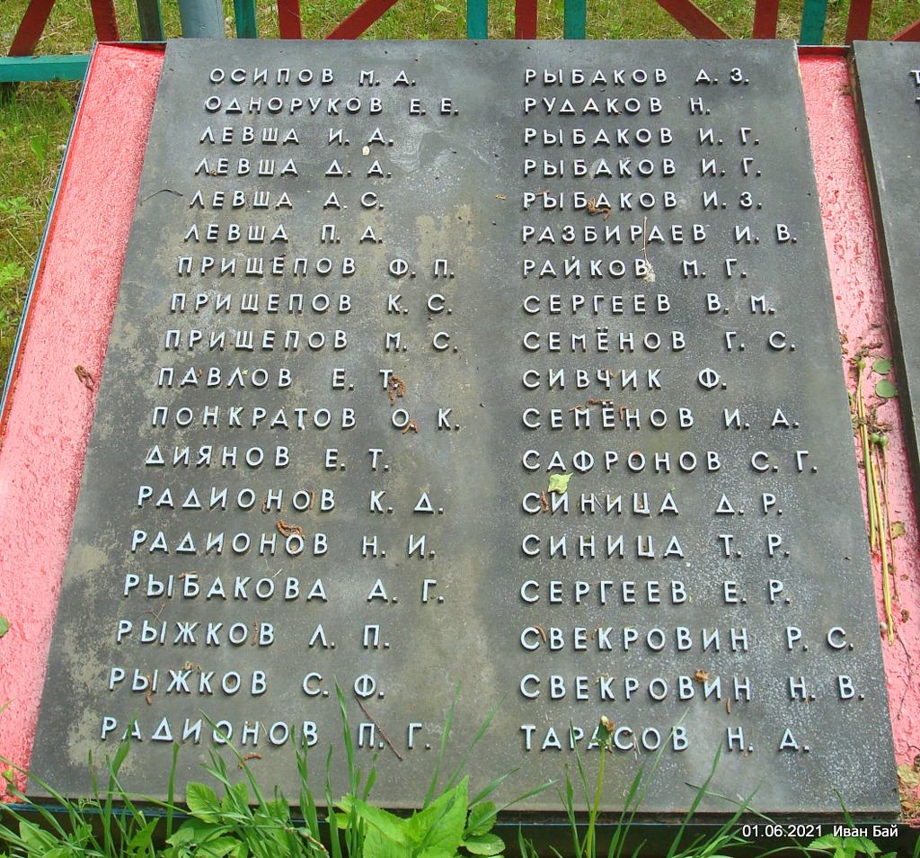 Памятник землякам погибшим в В.О.в