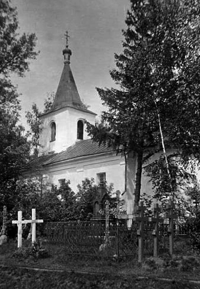 Михайловская церковь в 1918 году. Фото сделано в период германской оккупации Полоцка.