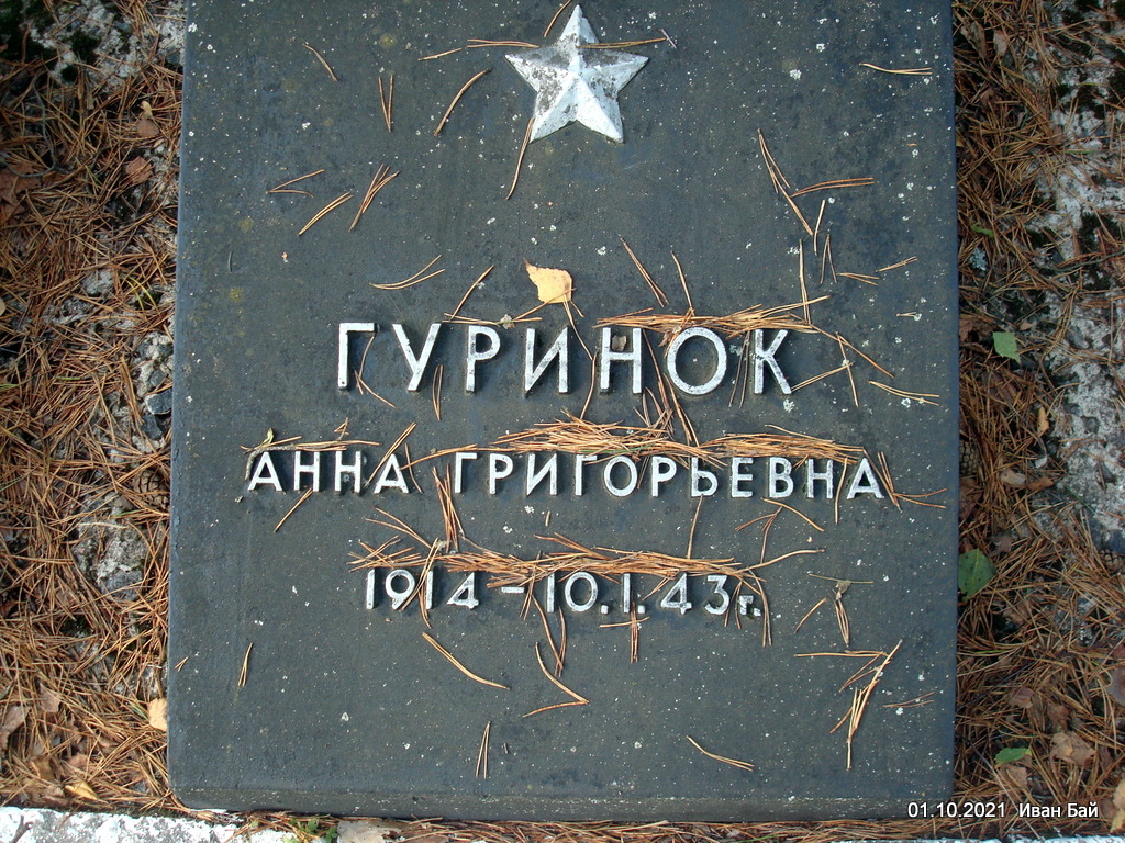 Надгробиезахороненного с фамилией 