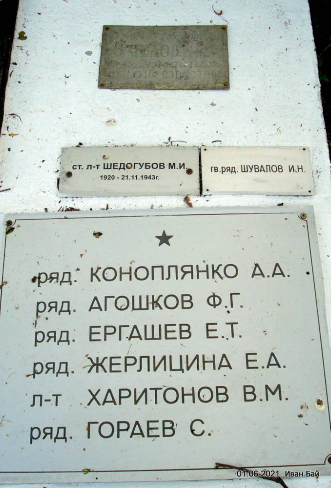 Братская могила в деревне Большие Стайки