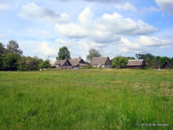 Вид на деревню от Двины