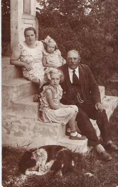 Rodzina Wysokińskich w majątku Wereczata