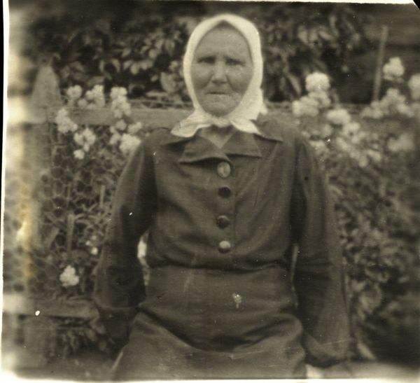 д.Кучино начало 60х.Бабушка Боровик Акулина Ивановна.