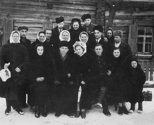 жених - Гусенок Илья Андреевич<br>невеста - Стрибук Таисия Степановна 