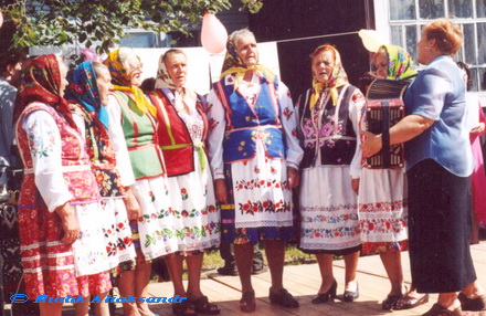 Фальклёрны калектыў вёскі Вулька-Целяханская (Вулька-Телеханская)<br>жнівень 2004 года