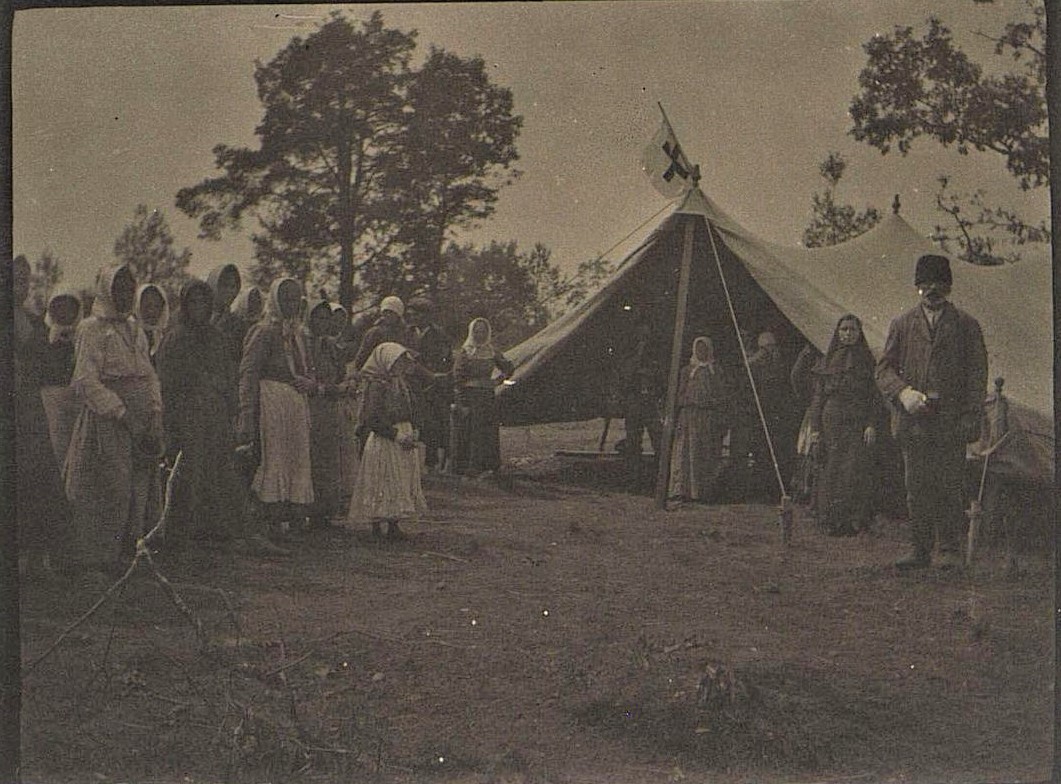 Палатка Амбулатория в Чернянах Гродненской губернии. 1915 г.