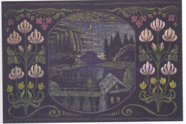 Дыван маёй цёткi Вольгi Балошка (Латушка), намаляваны Язэпам Драздовiчам. Захоўваецца у музеi ГКЗ 