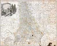 Мапа Менскай губерні, 1800 год