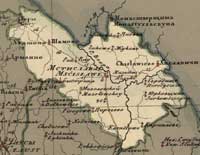 Мапа Мсціслаўскага павета, 1820 год
