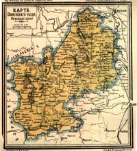 Карта Сенненского уезда, 1907 год