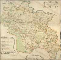 Оршанский уезд в 1780 году, план генерального межевания - 2-х верстовка Карта 2-х верстовка Оршанского уезда, 1780 год